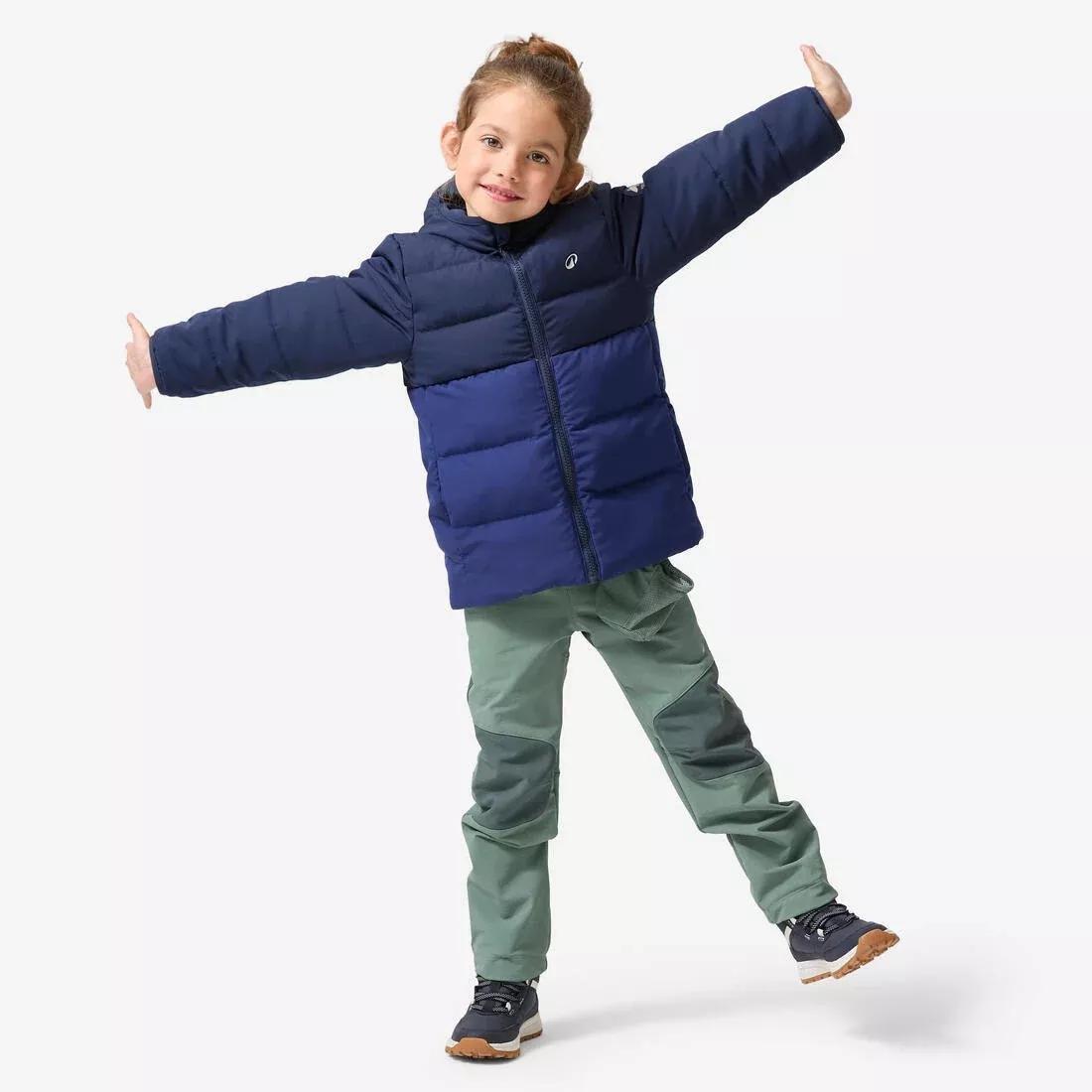 Kids Unisex Winter Puffer Jacket - NH500 - 2-6 Years, Blue, No Color, medium