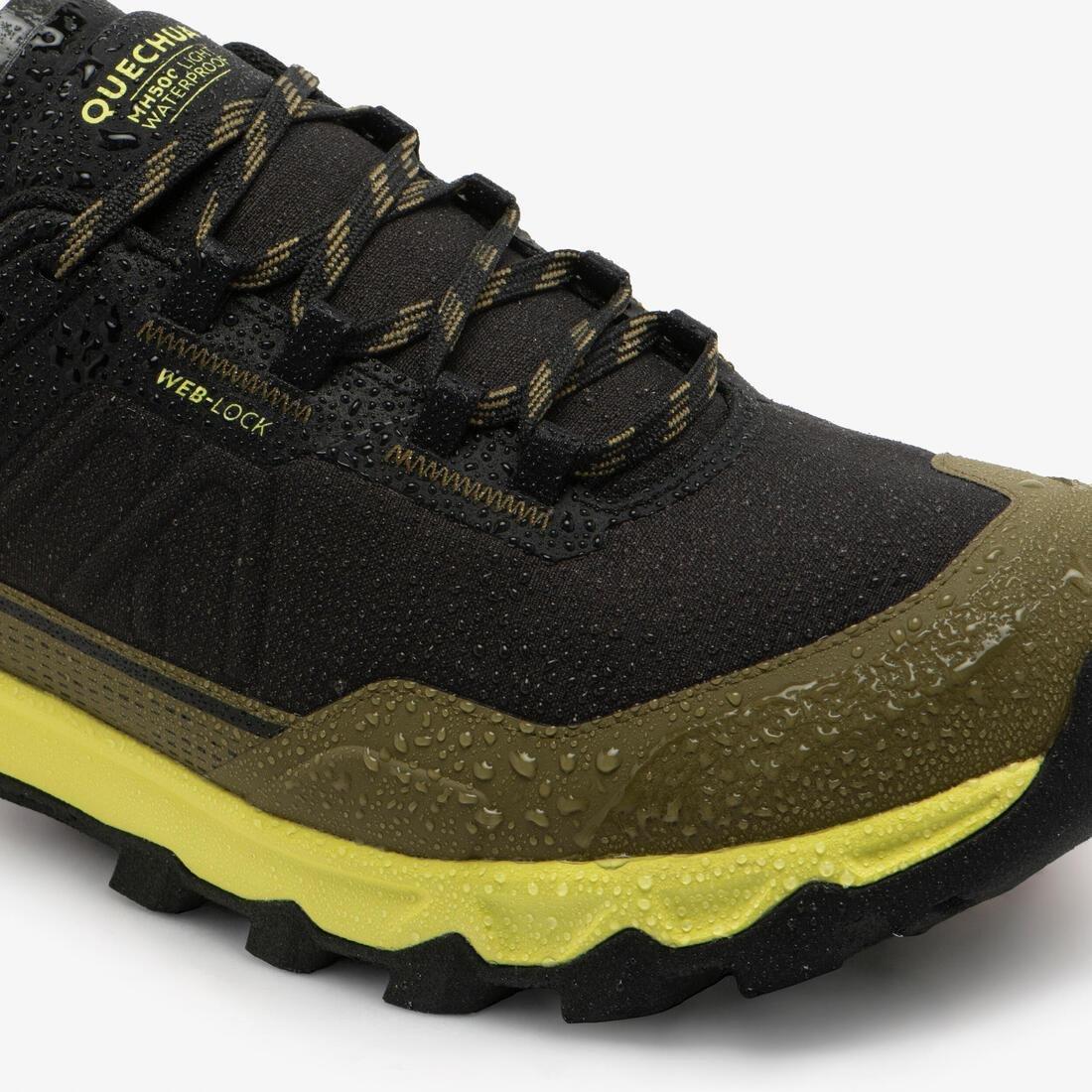 Men Waterproof Hiking Boots - MH500 Light, Yellow, No Color, large image number 3