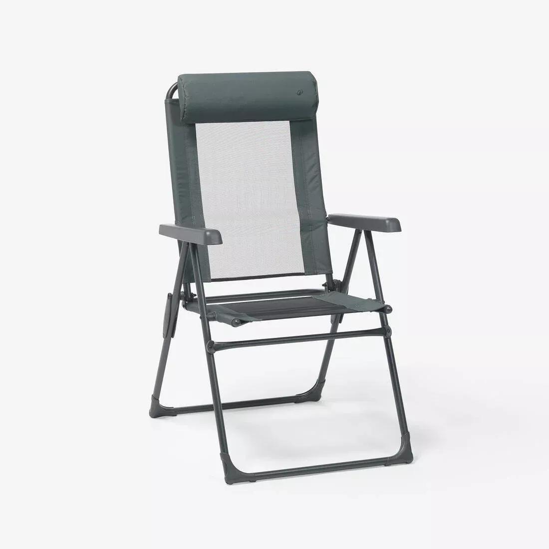 Comfortable Folding and Reclining Camping Chair, Green, No Color, large image number 0