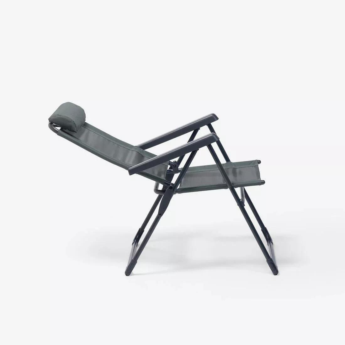 Comfortable Folding and Reclining Camping Chair, Green, No Color, large image number 6