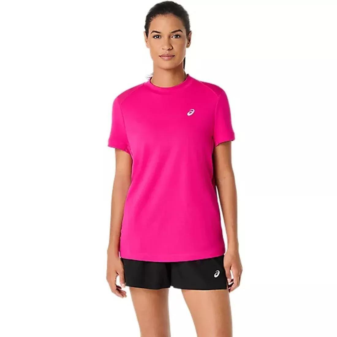 Court Short Sleeve Top, Pink, No Color, large image number 0