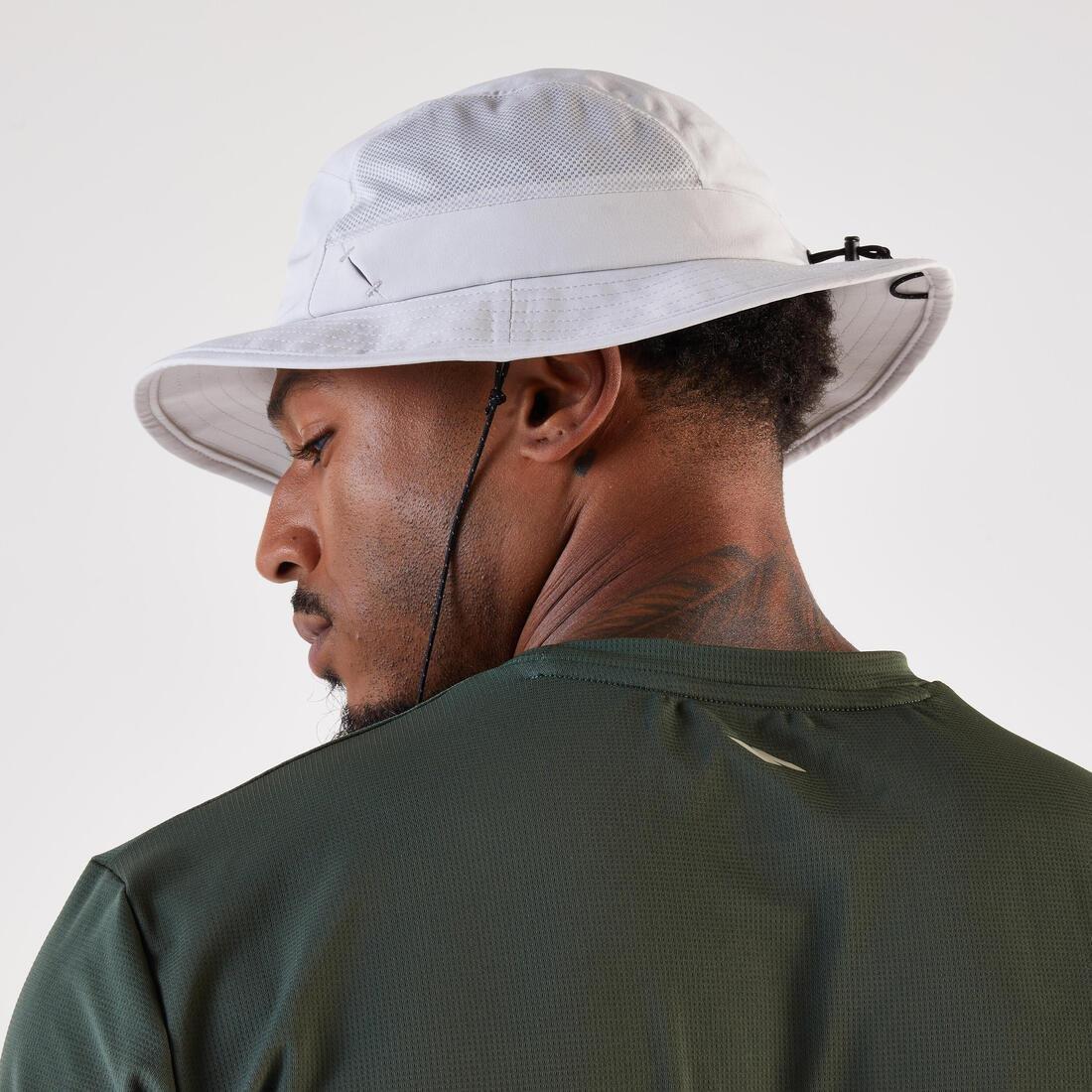 Ultralight Trail Running Sunhat - KIPRUN, Grey, No Color, large image number 0