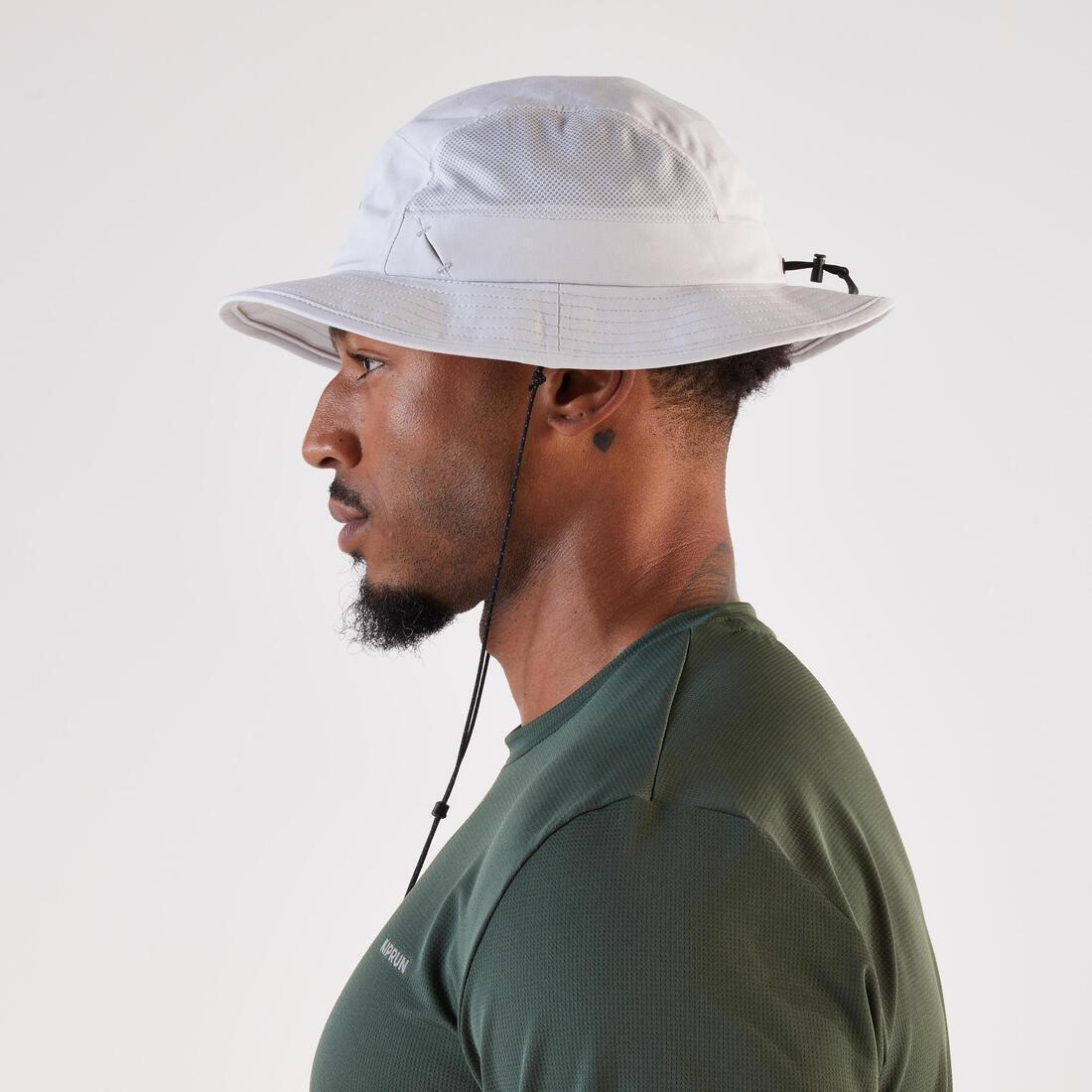 Ultralight Trail Running Sunhat - KIPRUN, Grey, No Color, large image number 1