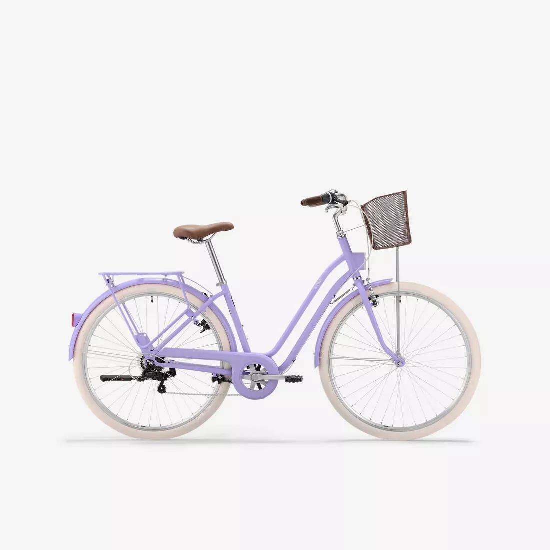 Fully-Equipped - 6-Speed Low Frame City Bike, Purple, No Color, medium