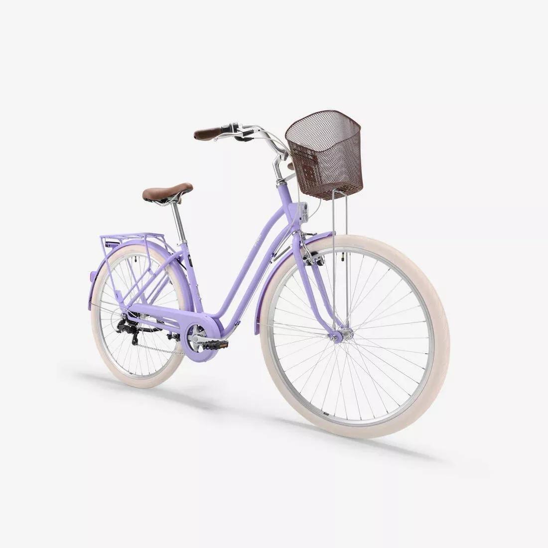 Fully-Equipped - 6-Speed Low Frame City Bike, Purple, No Color, large image number 4