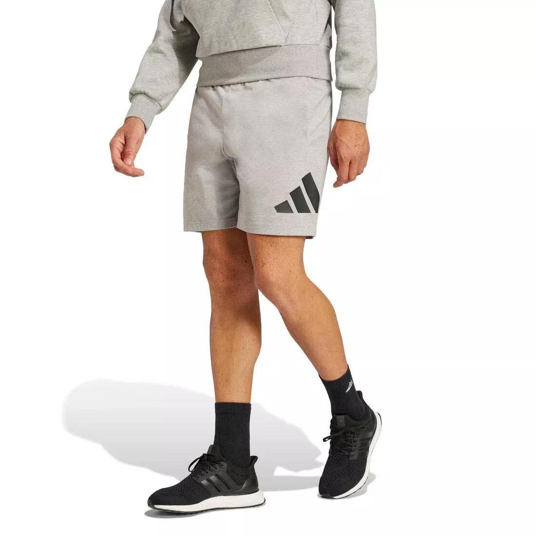 Essentials Big Logo Single Jersey Shorts, Grey, No Color, large image number 0