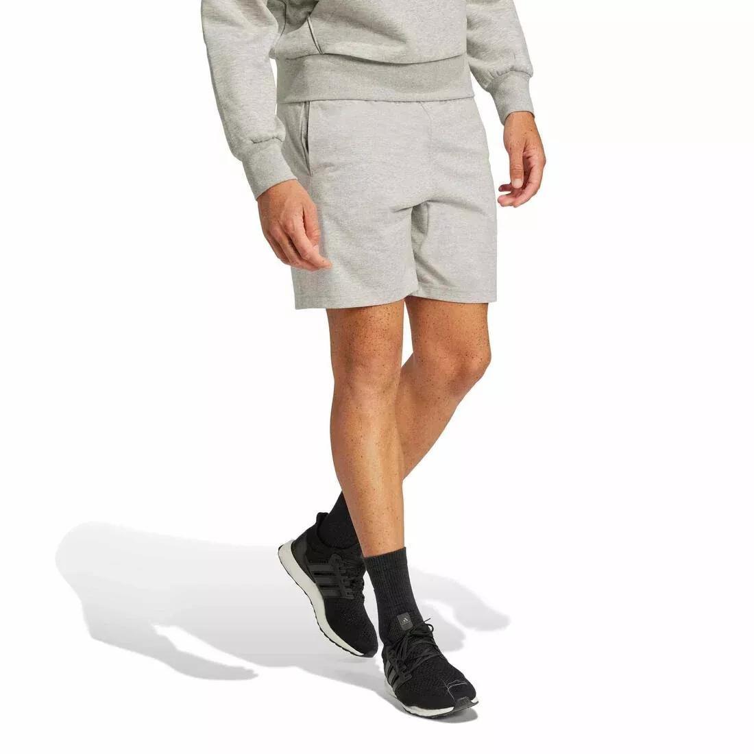 Essentials Big Logo Single Jersey Shorts, Grey, No Color, large image number 2