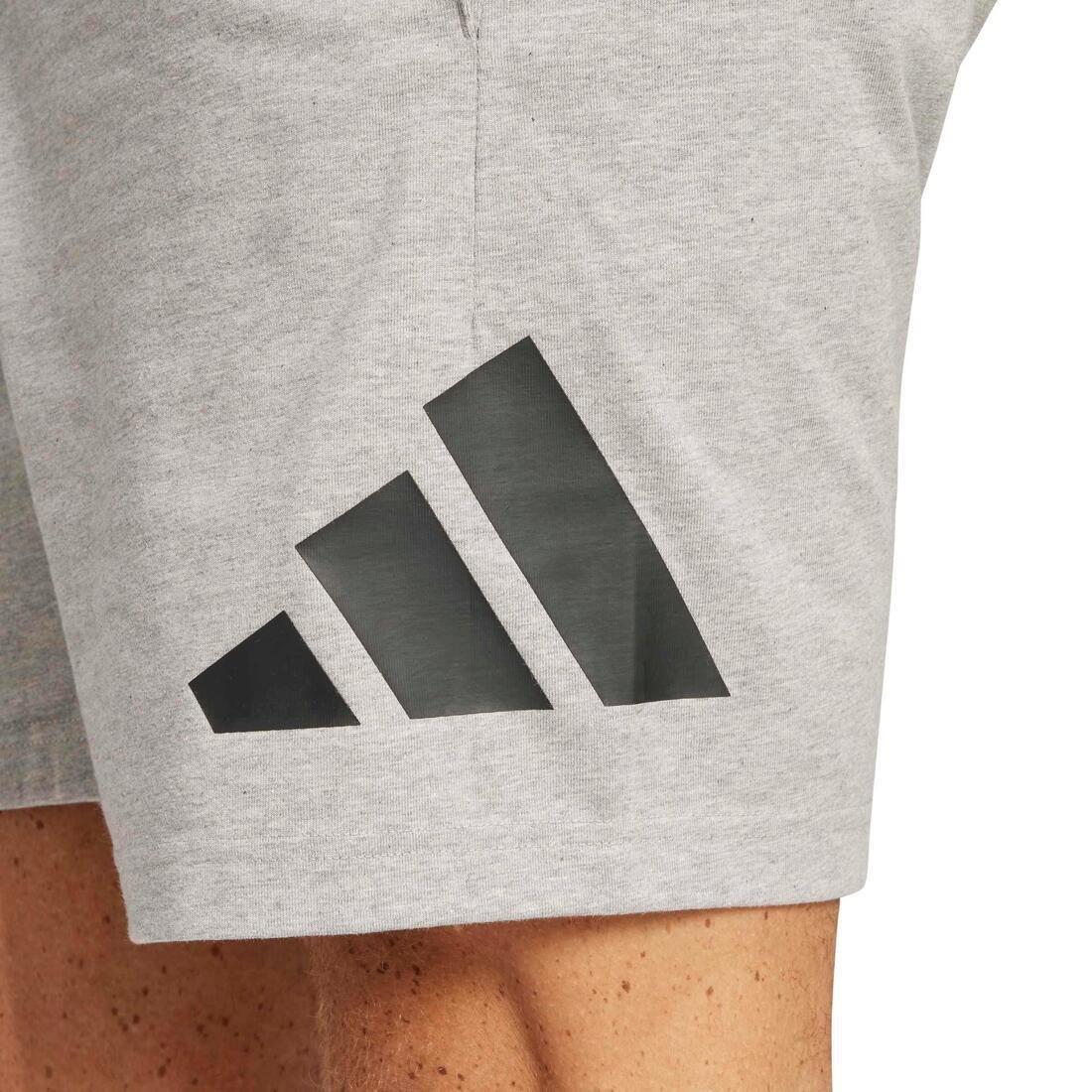 Essentials Big Logo Single Jersey Shorts, Grey, No Color, large image number 4