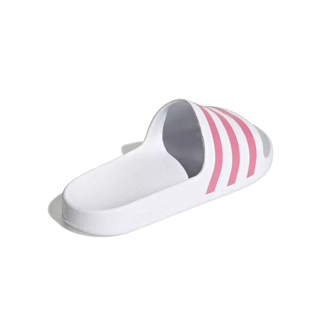 Adilette Aqua Slides, White, No Color, medium