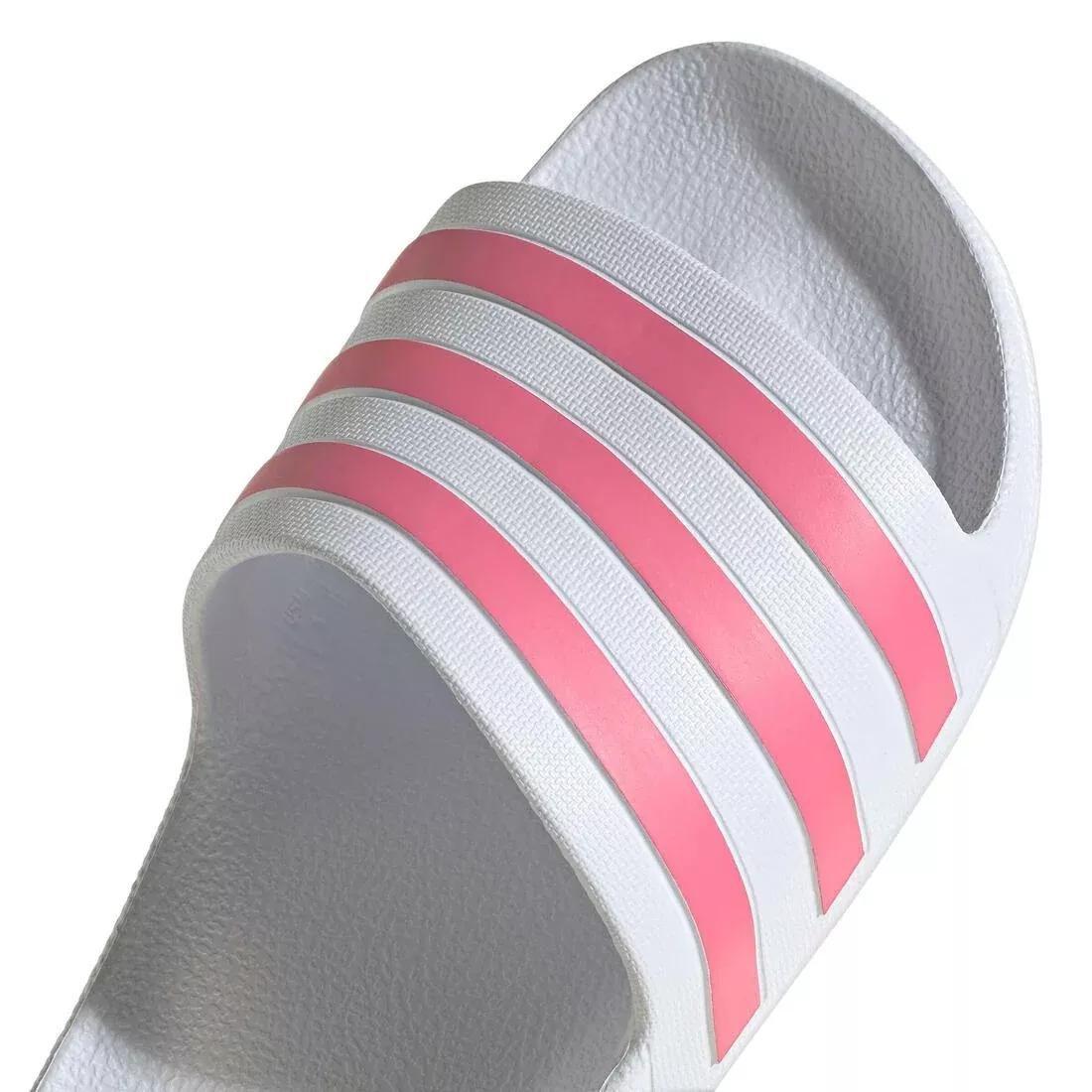 Adilette Aqua Slides, White, No Color, large image number 6
