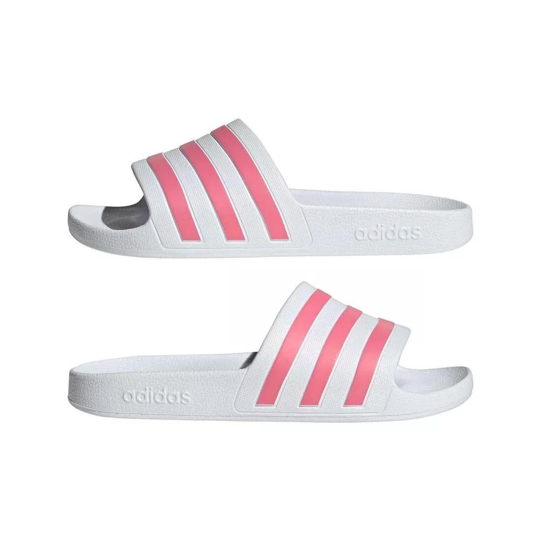 Adilette Aqua Slides, White, No Color, large image number 7