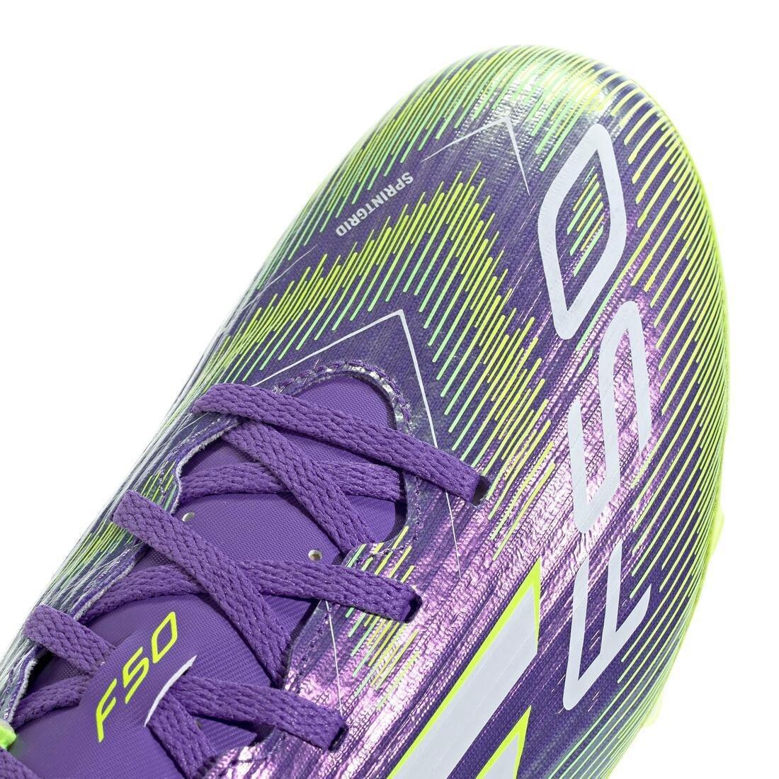 Unisex F50 Club Firm/Multi-Ground Boots, Purple, No Color, large image number 7