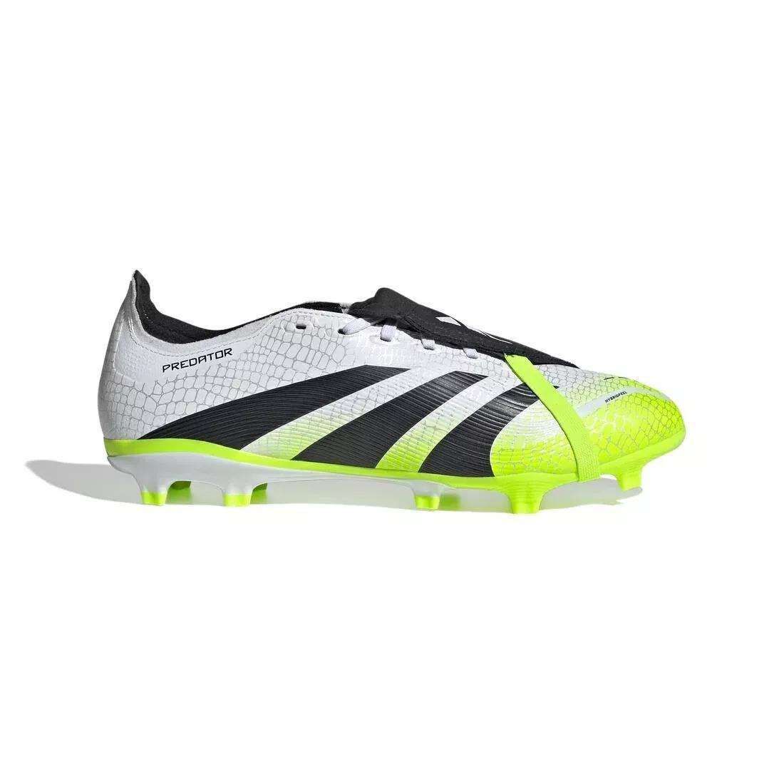 Adults Predator League Fold-Over Tongue Firm/Multi-Ground Boots, White, No Color, large image number 0