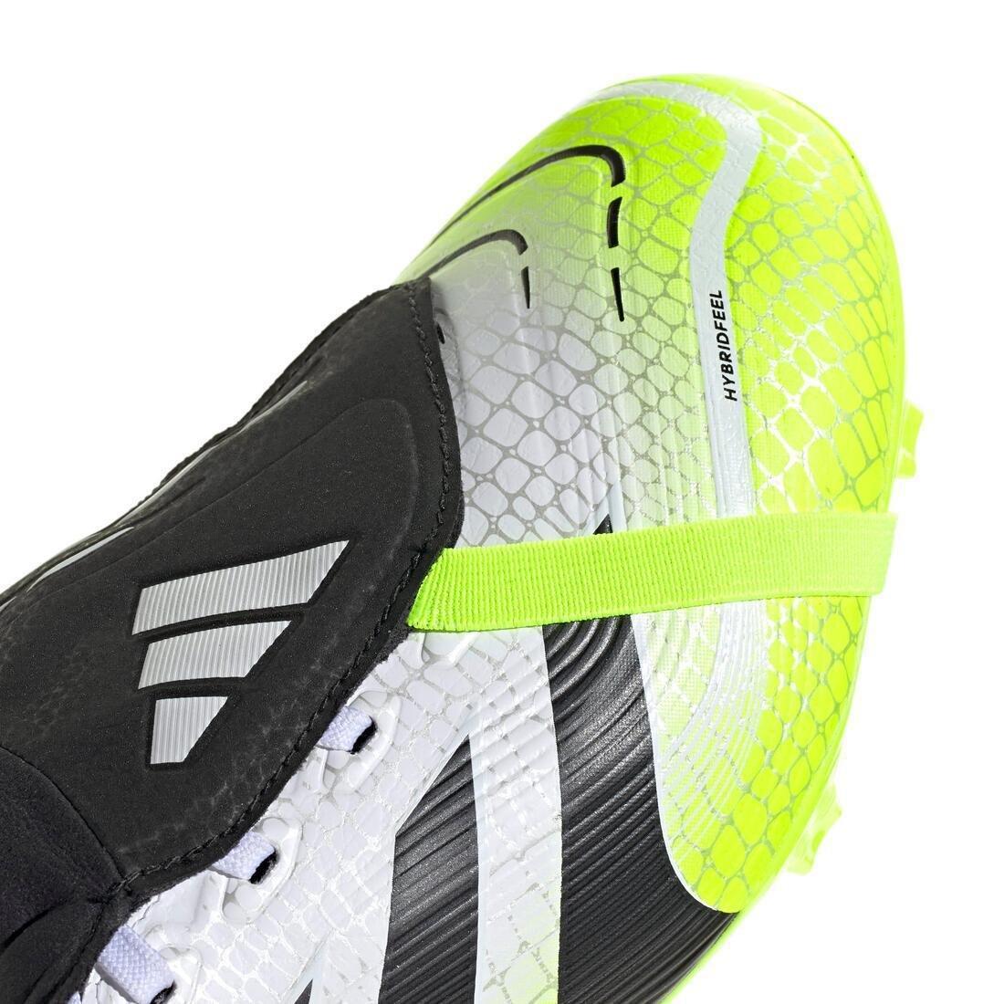 Adults Predator League Fold-Over Tongue Firm/Multi-Ground Boots, White, No Color, large image number 8