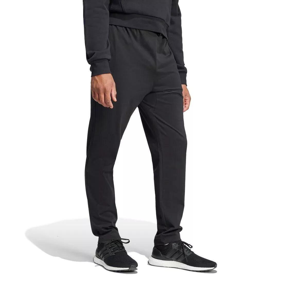 Essentials Small Logo Single Jersey Joggers, Black, No Color, large image number 2