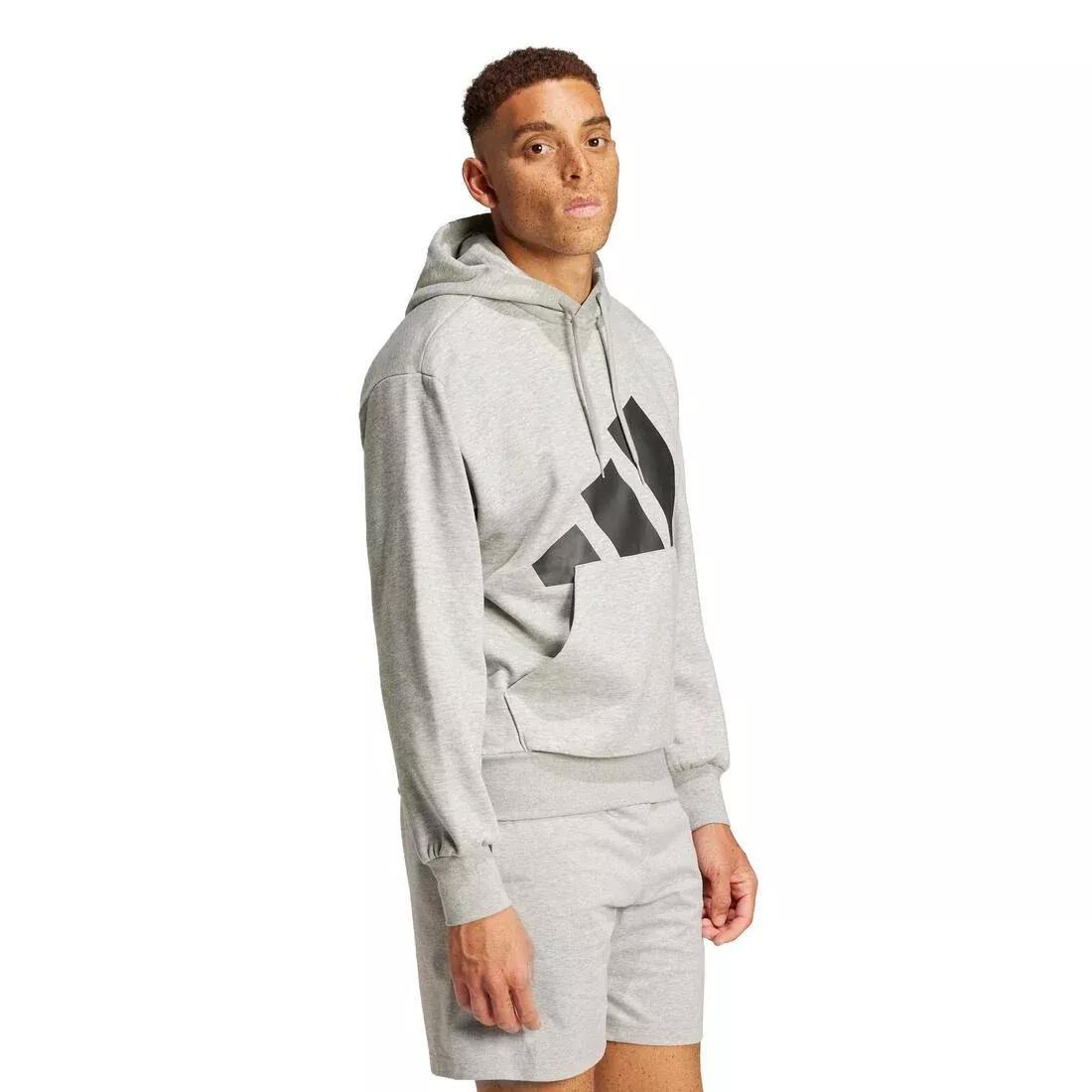 Essentials Big Logo Fleece Hoodie, Grey, , medium