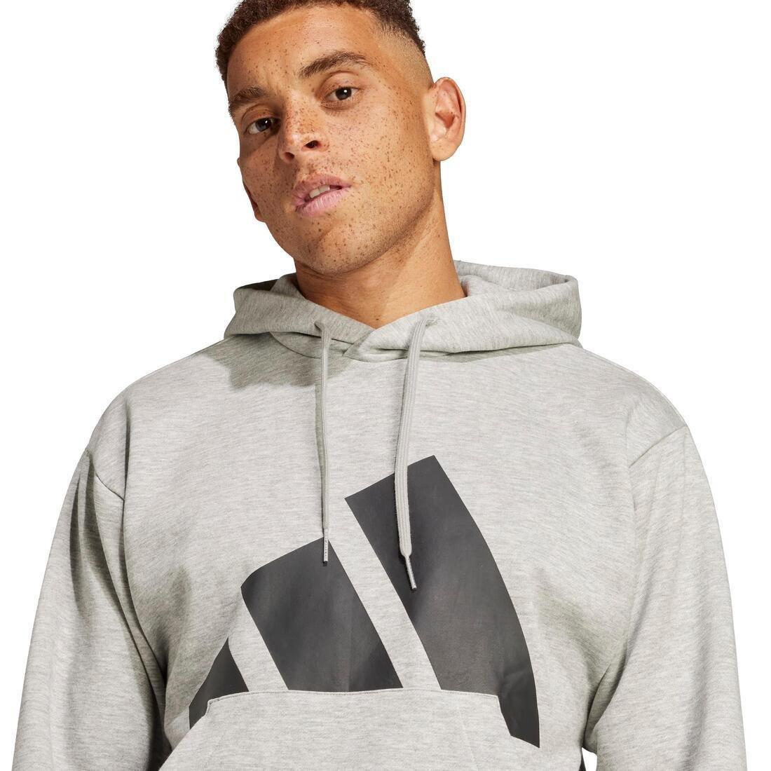 Essentials Big Logo Fleece Hoodie, Grey, , large image number 4
