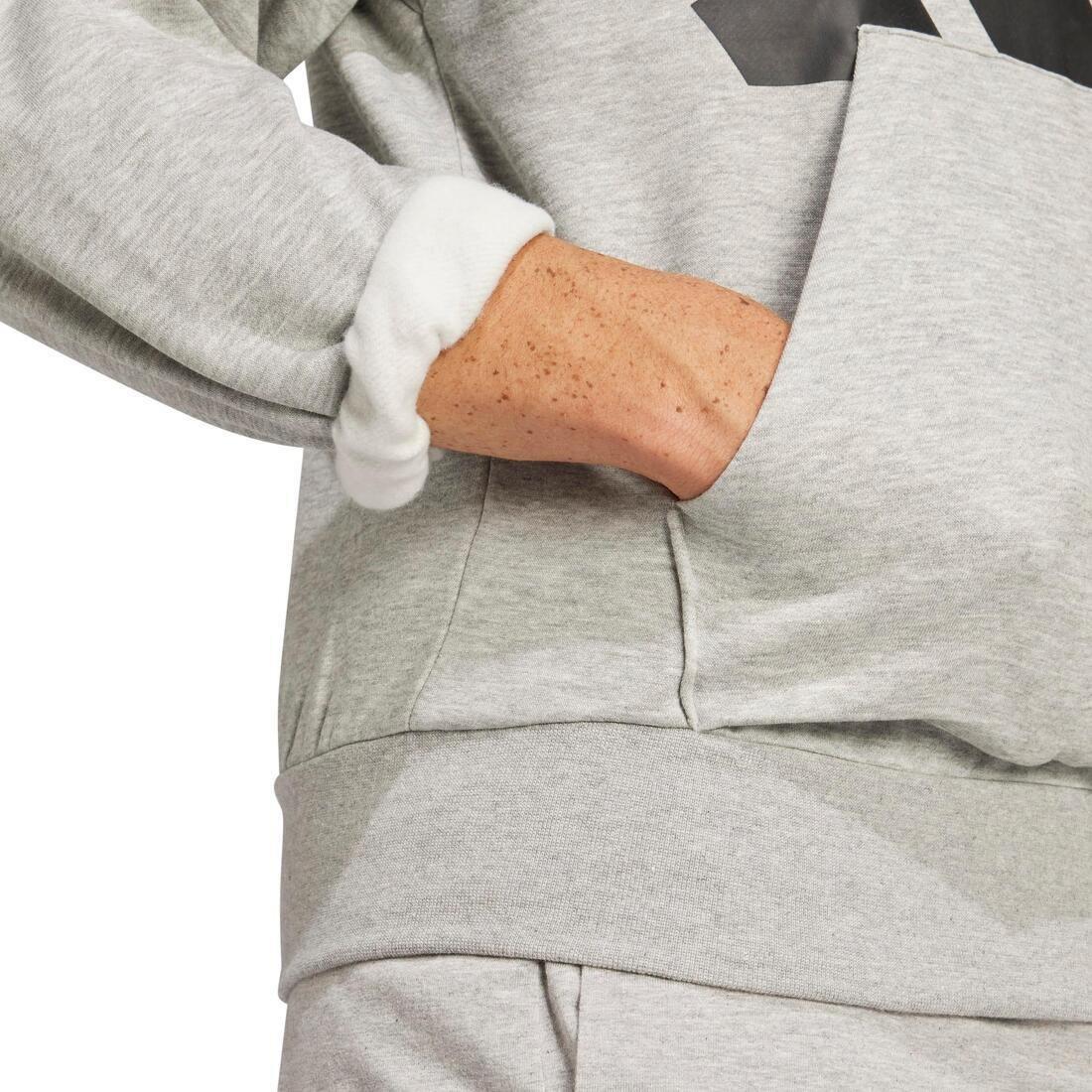 Essentials Big Logo Fleece Hoodie, Grey, , large image number 5