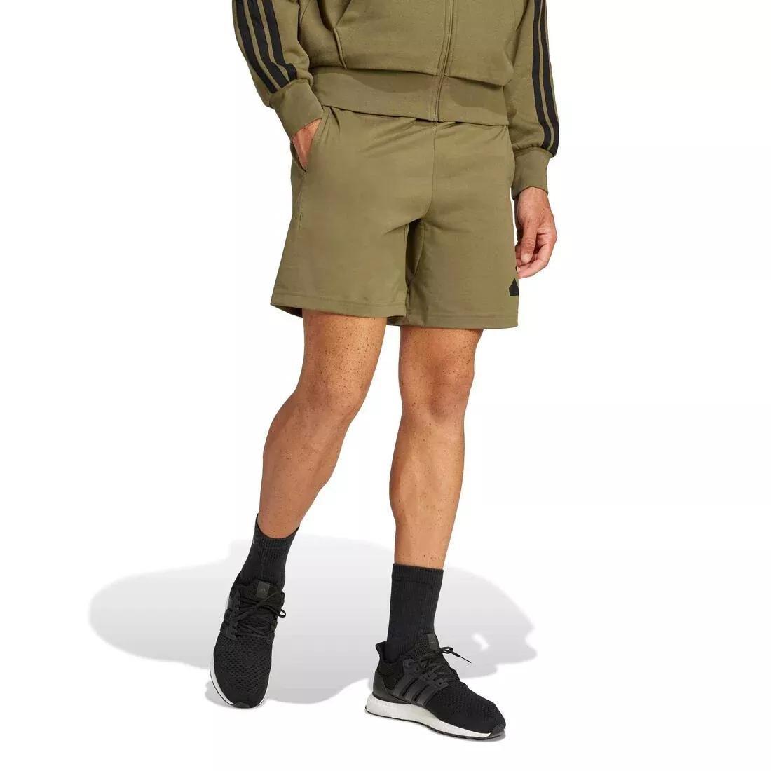 Essentials Big Logo Single Jersey Shorts, Green, No Color, large image number 3