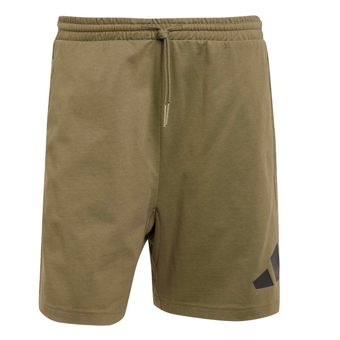 Essentials Big Logo Single Jersey Shorts, Green, No Color, large image number 6