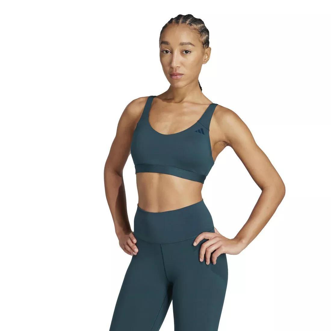 All Me Essentials Medium Support Bra, Green, No Color, medium