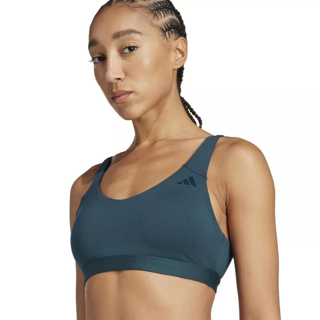 All Me Essentials Medium Support Bra, Green, No Color, large image number 3