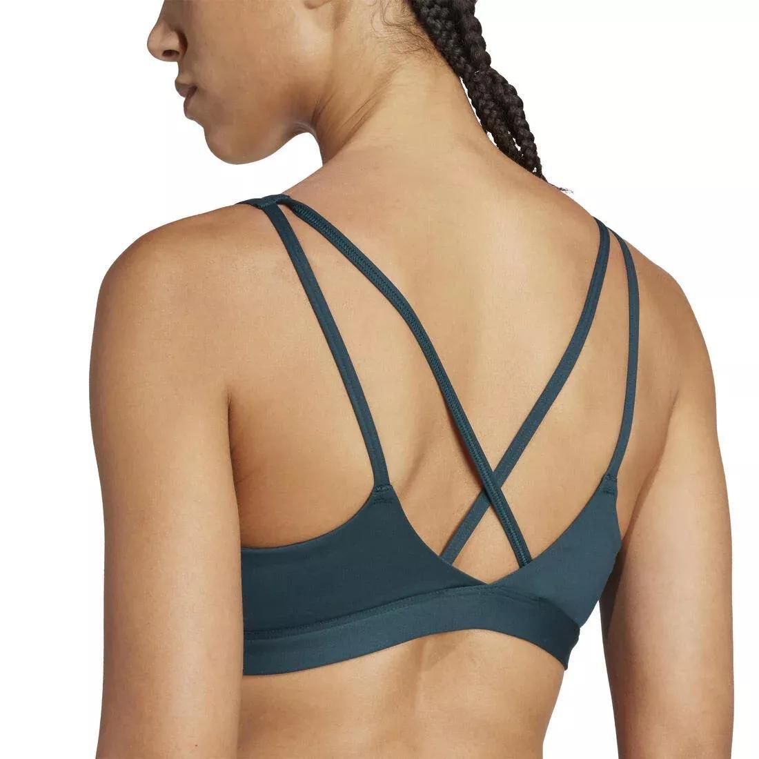 All Me Essentials Medium Support Bra, Green, No Color, large image number 4