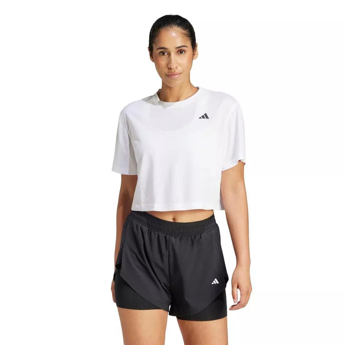 Train Essentials Boxy Workout T-Shirt, White, No Color, large image number 0
