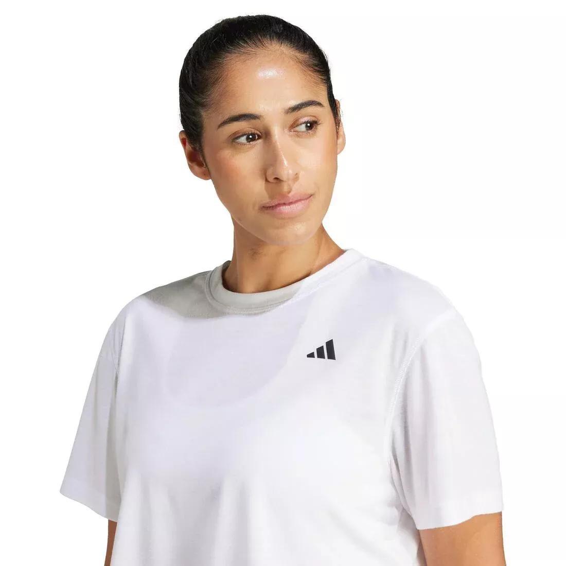 Train Essentials Boxy Workout T-Shirt, White, No Color, large image number 3