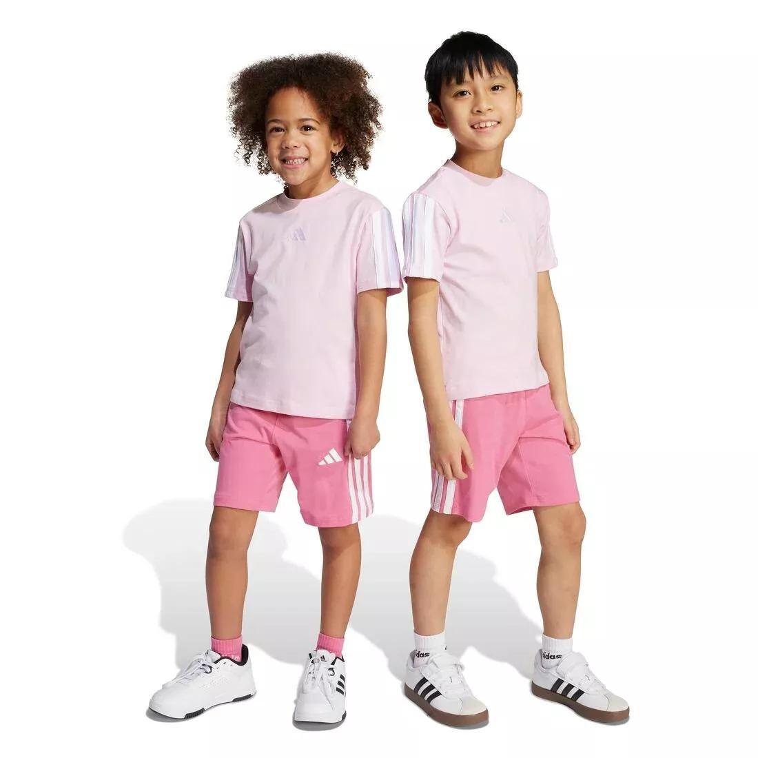 Kids Unisex Essentials Tee Set, Pink, No Color, medium