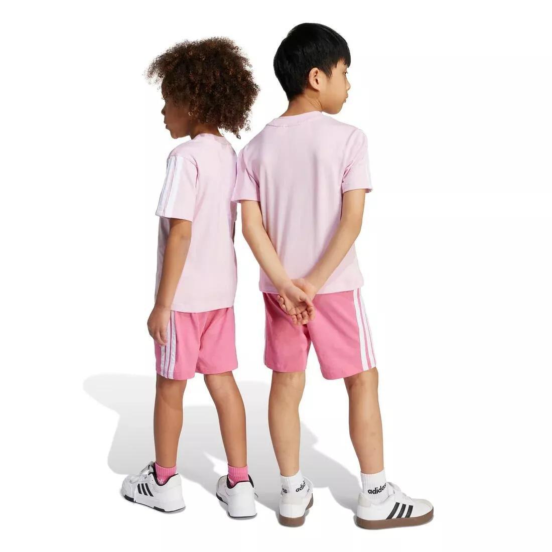 Kids Unisex Essentials Tee Set, Pink, No Color, medium