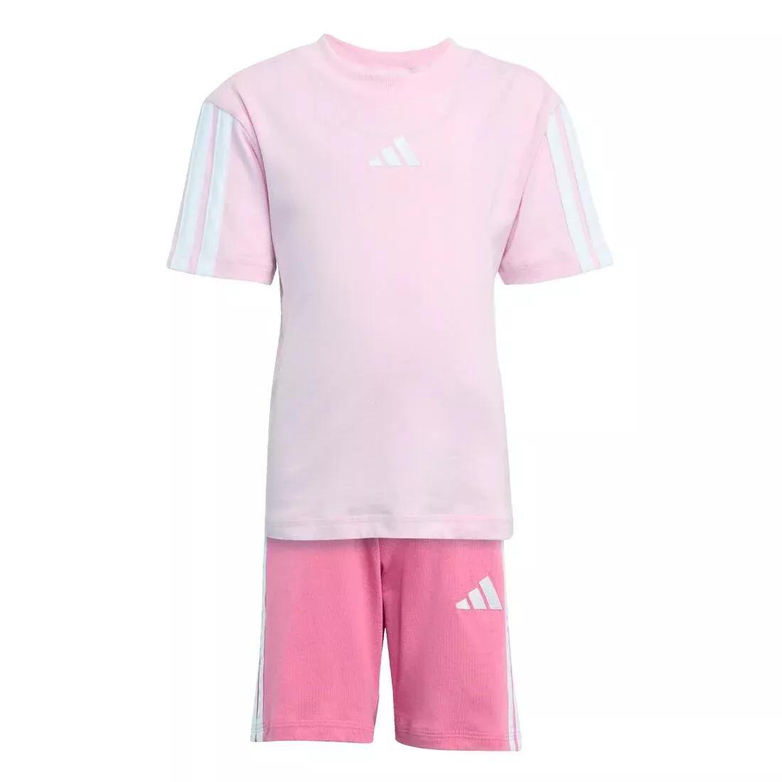 Kids Unisex Essentials Tee Set, Pink, No Color, medium