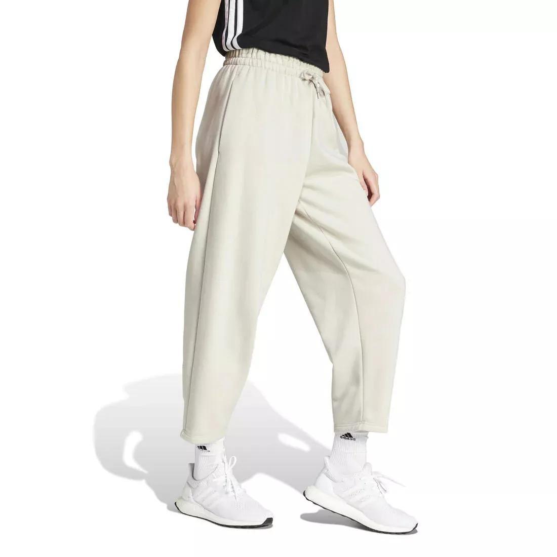 Essentials Contemporary Logo Fleece Barrel Pants, Grey, , large image number 3