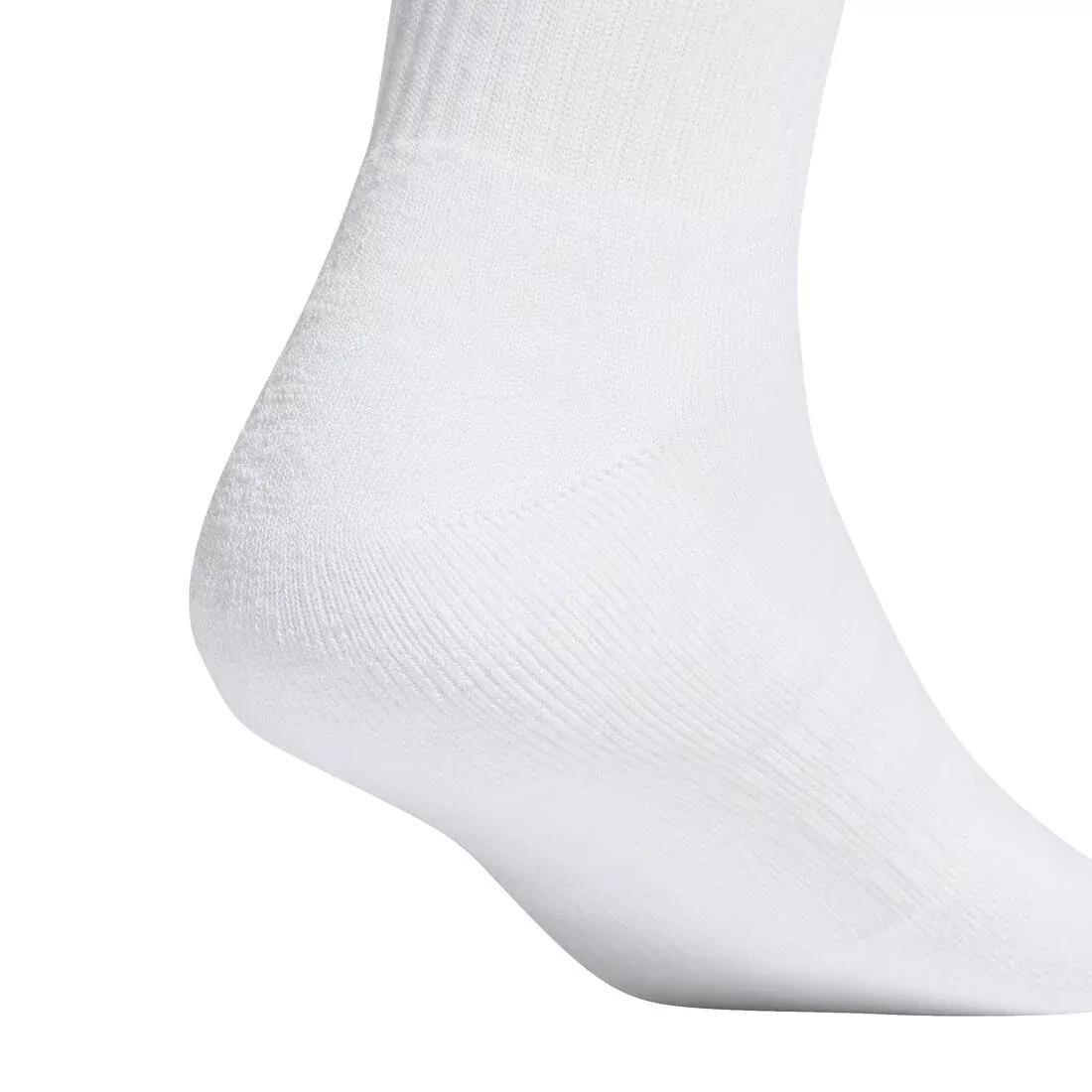 Unisex Cushioned Crew Socks - 3 Pairs, White, , large image number 1