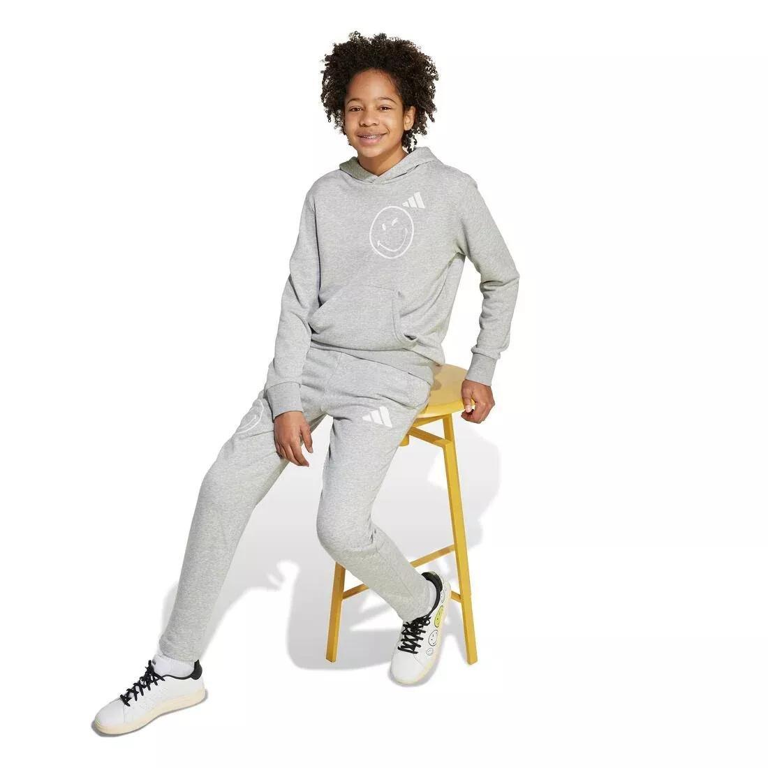 Kids Unisex adidas X Smileyworld Joggers, Grey, No Color, large image number 2