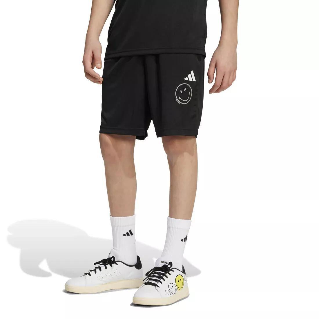 Kids Unisex adidas X Smileyworld Training Shorts, Black, No Color, medium