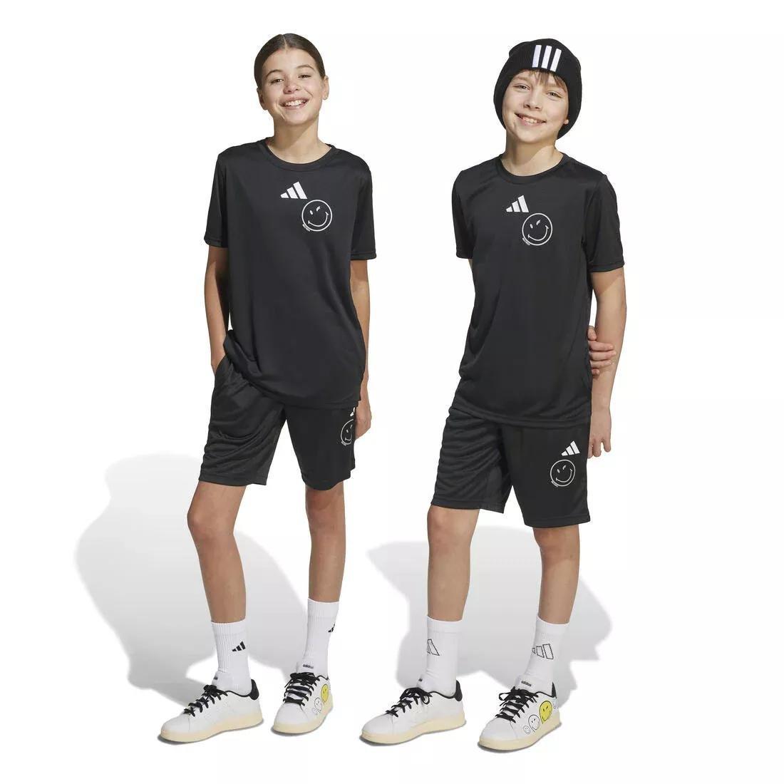Kids Unisex adidas X Smileyworld Training Shorts, Black, No Color, medium
