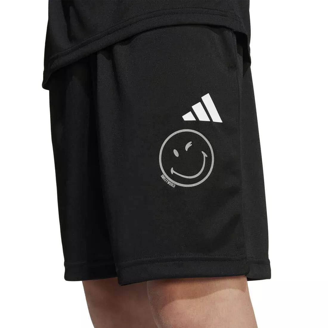 Kids Unisex adidas X Smileyworld Training Shorts, Black, No Color, large image number 5