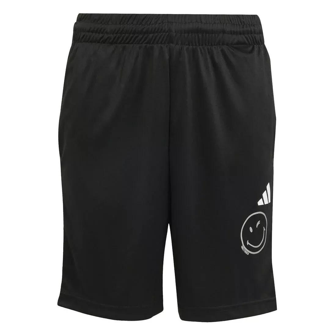 Kids Unisex adidas X Smileyworld Training Shorts, Black, No Color, large image number 7