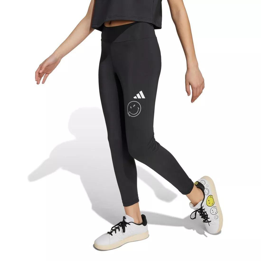 Kids adidas X Smileyworld Training Leggings , Black, No Color, large image number 0
