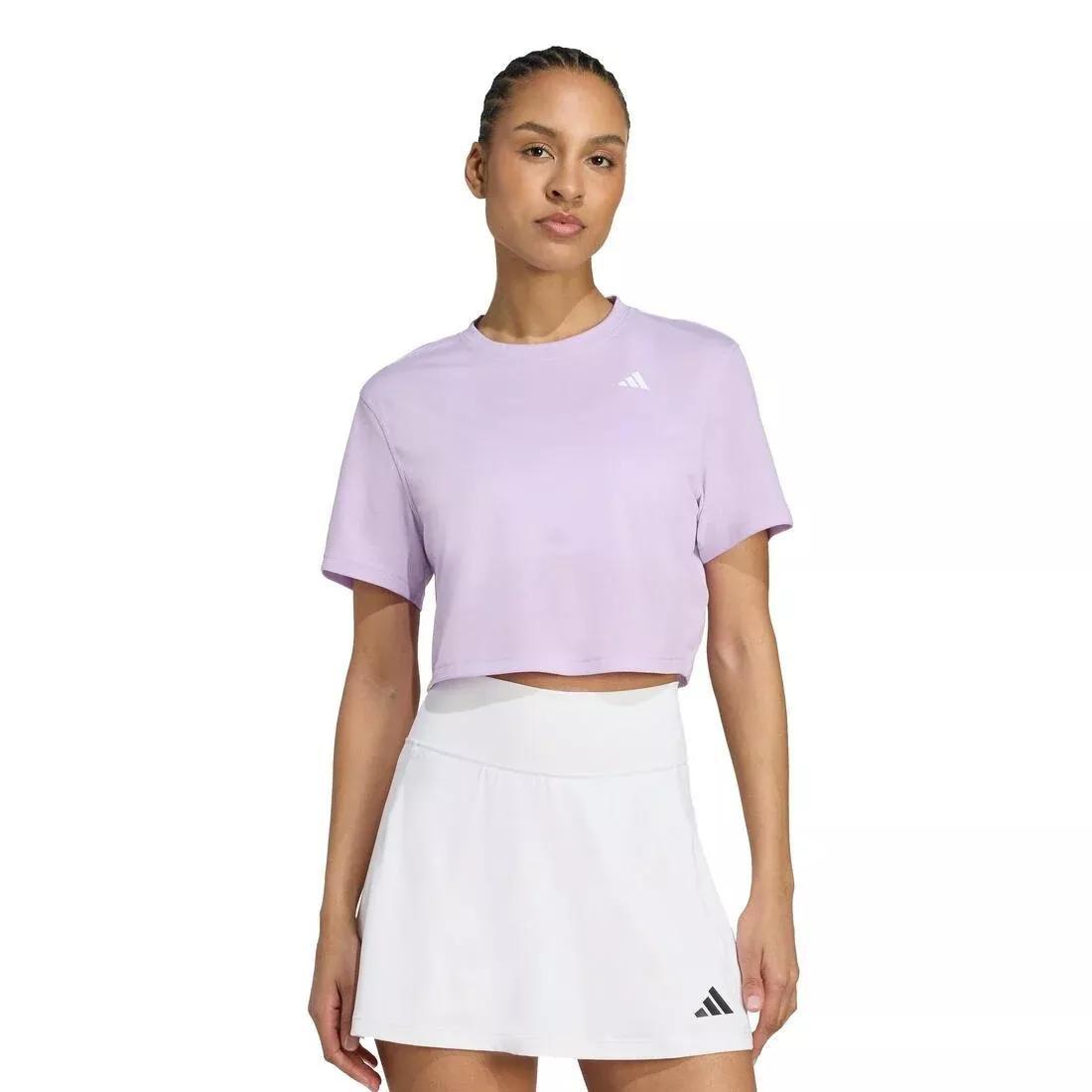 Train Essentials Boxy Workout T-Shirt, Purple, , medium