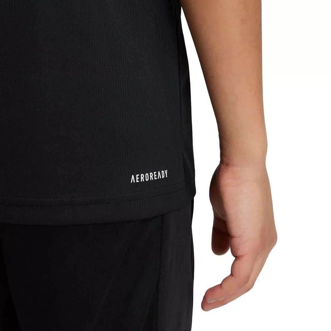 Kids Unisex Train Essentials Logo Regular Fit T-Shirt, Black, No Color, large image number 3