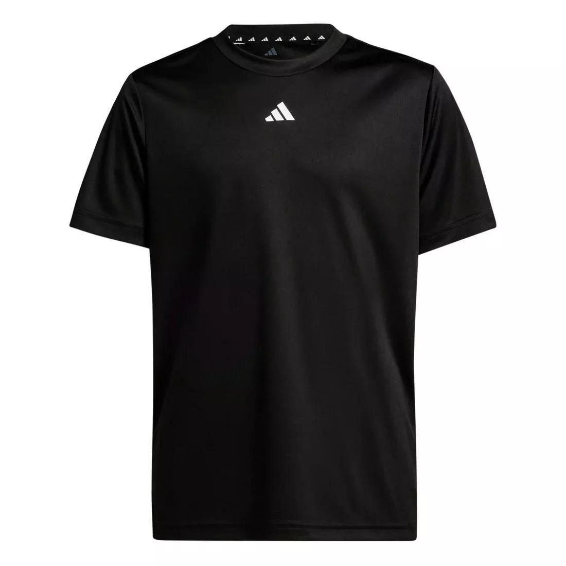 Kids Unisex Train Essentials Logo Regular Fit T-Shirt, Black, No Color, large image number 4