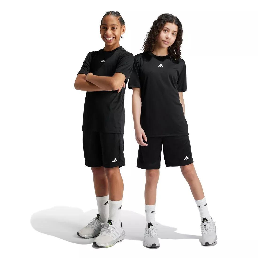 Unisex Kids Train Essentials Logo Regular Fit Shorts, Black, , medium