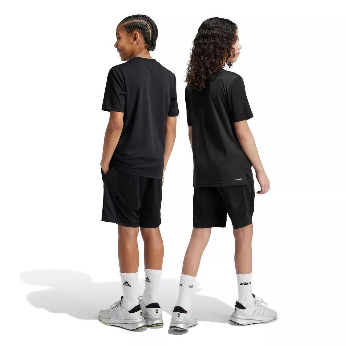 Unisex Kids Train Essentials Logo Regular Fit Shorts, Black, , medium
