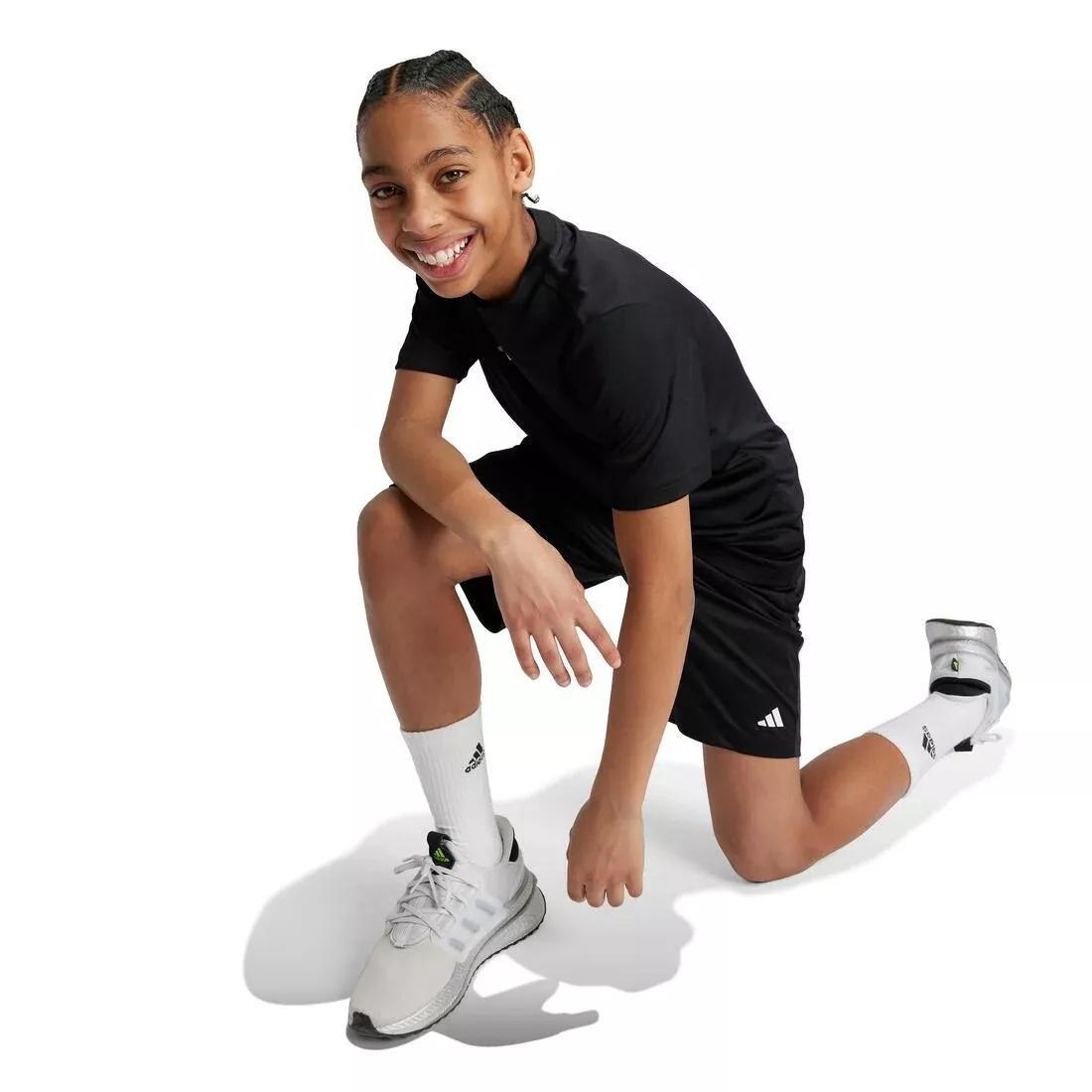 Unisex Kids Train Essentials Logo Regular Fit Shorts, Black, , medium
