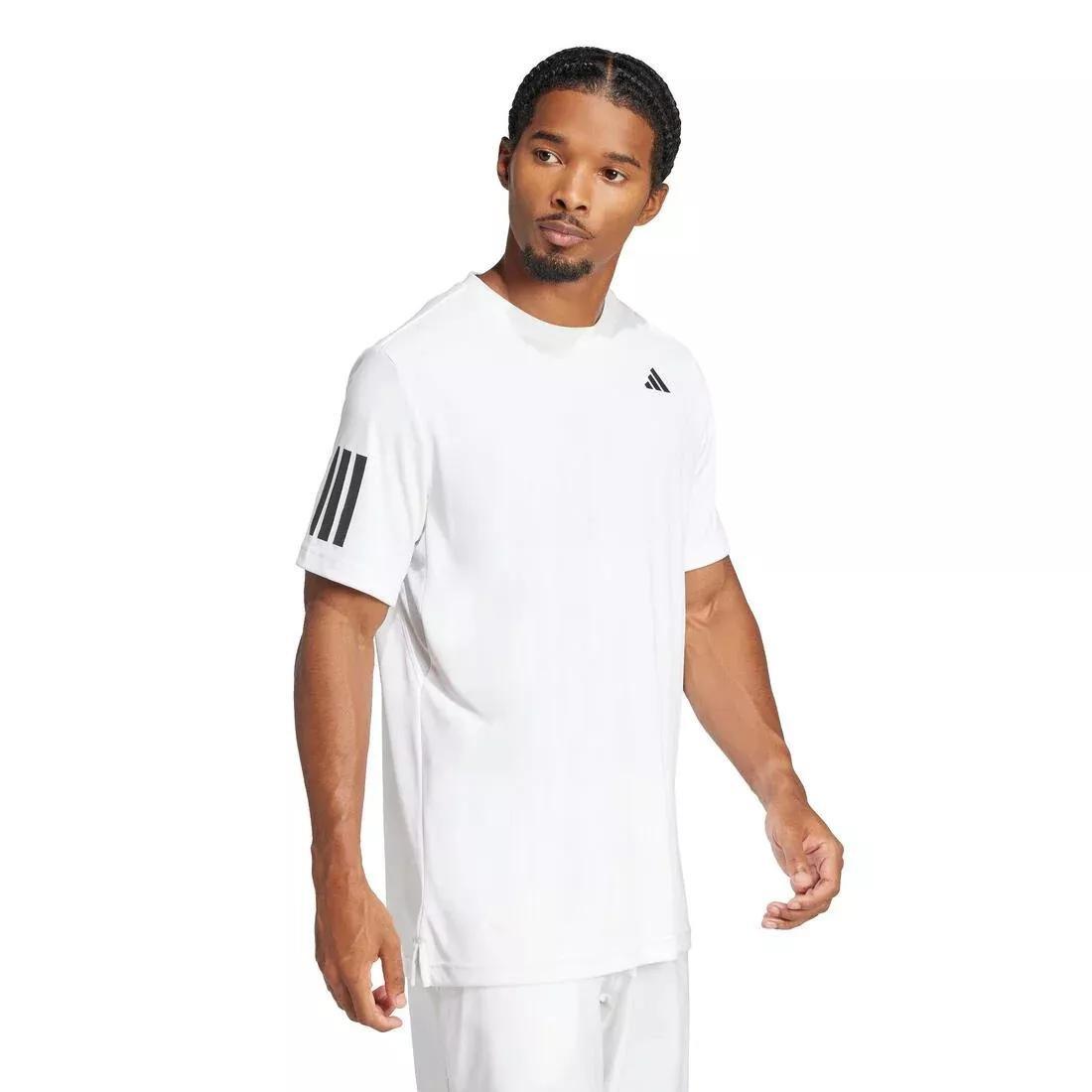 Club Tennis Climacool 3-Stripes T-Shirt, White, No Color, large image number 0