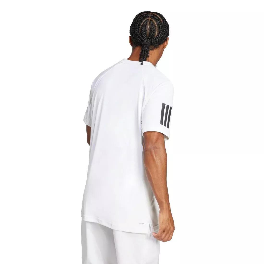 Club Tennis Climacool 3-Stripes T-Shirt, White, No Color, large image number 1