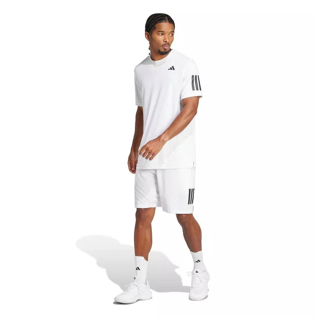 Club Tennis Climacool 3-Stripes T-Shirt, White, No Color, large image number 2