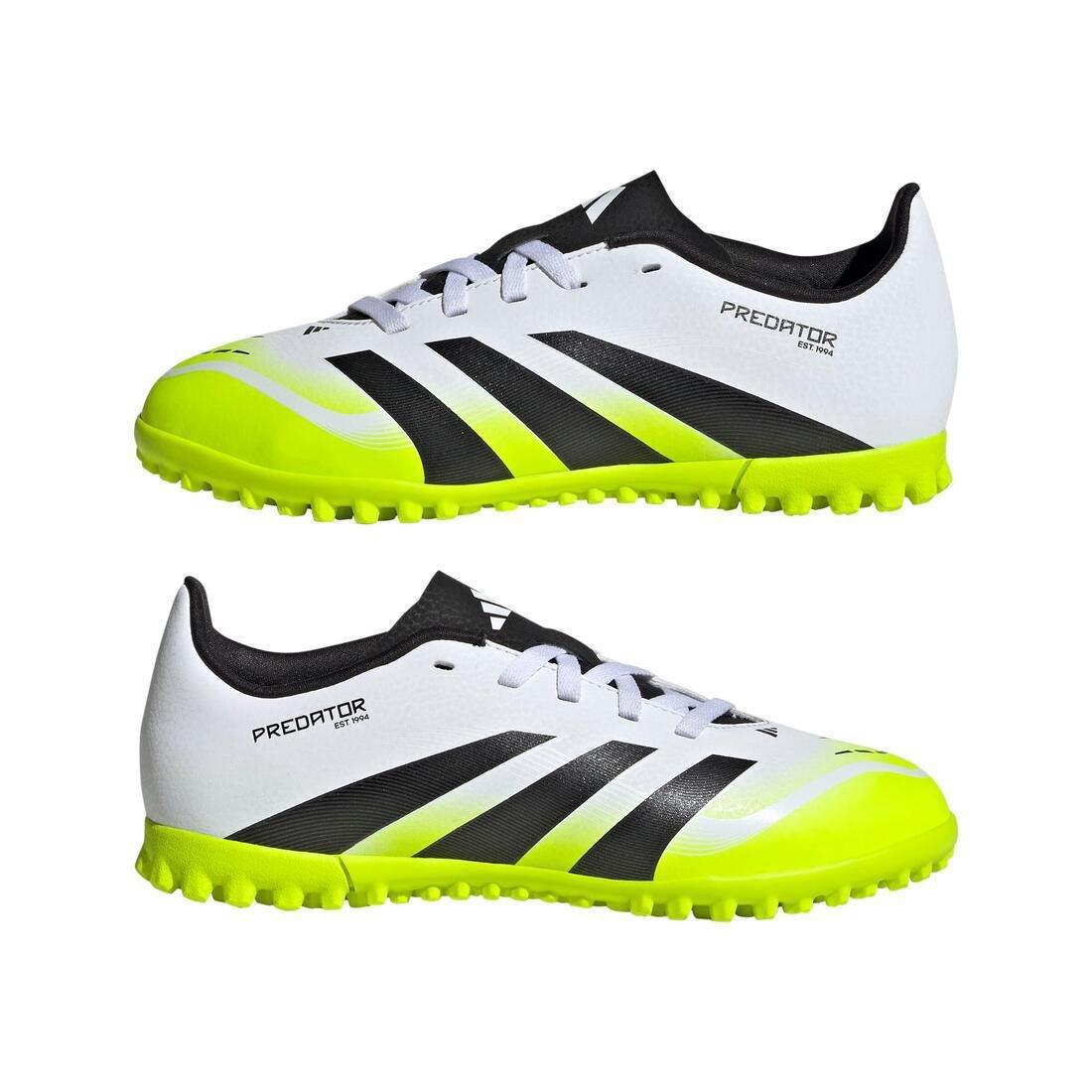Kids Unisex Predator Club Turf Boots, White, No Color, large image number 6